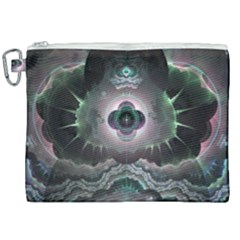 Fractal Pattern Texture Design Canvas Cosmetic Bag (xxl) by Wegoenart