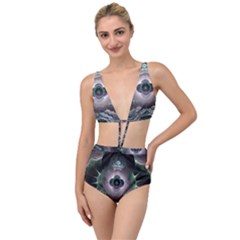 Fractal Pattern Texture Design Tied Up Two Piece Swimsuit by Wegoenart