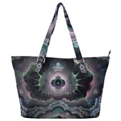 Fractal Pattern Texture Design Full Print Shoulder Bag by Wegoenart