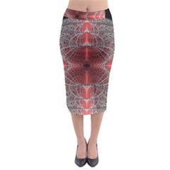 Fractal Diamond Circle Pattern Midi Pencil Skirt by Wegoenart