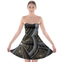 Fractal Circle Circular Geometry Strapless Bra Top Dress View1