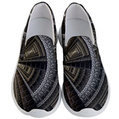 Fractal Circle Circular Geometry Men s Lightweight Slip Ons by Wegoenart