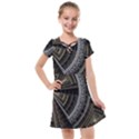 Fractal Circle Circular Geometry Kids  Cross Web Dress View1