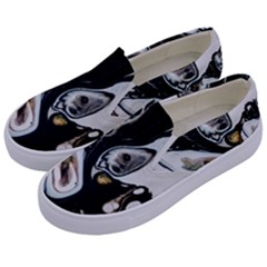 Abstract Structure Pattern Kids  Canvas Slip Ons by Wegoenart