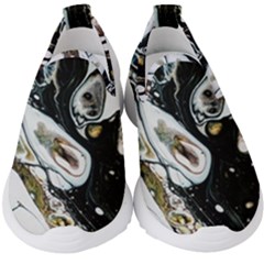 Abstract Structure Pattern Kids  Slip On Sneakers by Wegoenart