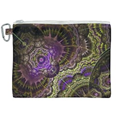 Abstract Fractal Art Design Canvas Cosmetic Bag (xxl) by Wegoenart