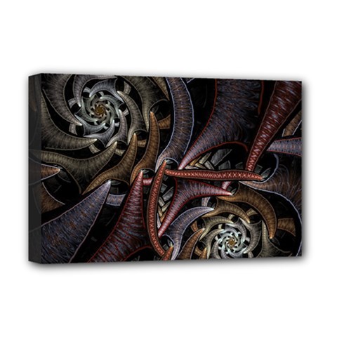 Geometry Math Fractal Art Deluxe Canvas 18  X 12  (stretched) by Wegoenart