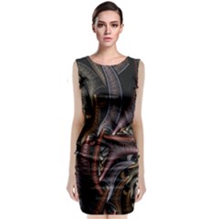 Geometry Math Fractal Art Classic Sleeveless Midi Dress by Wegoenart