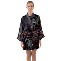 Geometry Math Fractal Art Long Sleeve Kimono Robe by Wegoenart