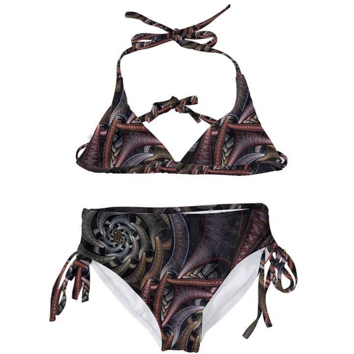 Geometry Math Fractal Art Kids  Classic Bikini Set