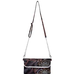 Geometry Math Fractal Art Mini Crossbody Handbag by Wegoenart