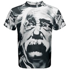 Albert Einstein Street Art Men s Cotton Tee by Wegoenart