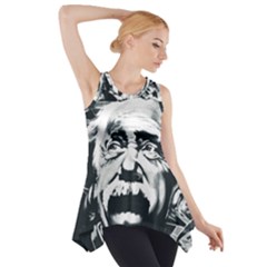 Albert Einstein Street Art Side Drop Tank Tunic by Wegoenart