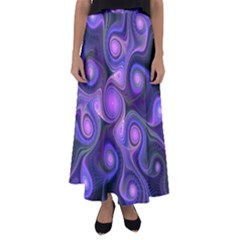 Abstract Pattern Fractal Wallpaper Flared Maxi Skirt by Wegoenart