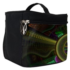 Fractal Threads Colorful Pattern Make Up Travel Bag (small)