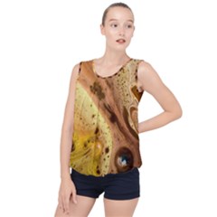 Abstract Art Modern Detail Macro Bubble Hem Chiffon Tank Top by Wegoenart