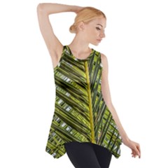 Palm Fronds Palm Palm Leaf Plant Side Drop Tank Tunic by Wegoenart