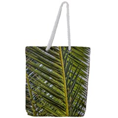 Palm Fronds Palm Palm Leaf Plant Full Print Rope Handle Tote (large) by Wegoenart