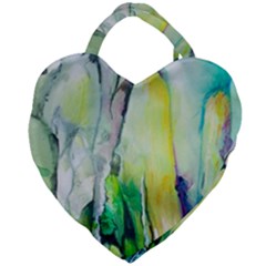 Art Abstract Modern Abstract Giant Heart Shaped Tote by Wegoenart