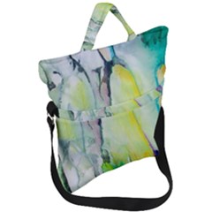 Art Abstract Modern Abstract Fold Over Handle Tote Bag by Wegoenart