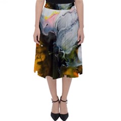 Art Abstract Painting Abstract Classic Midi Skirt by Wegoenart