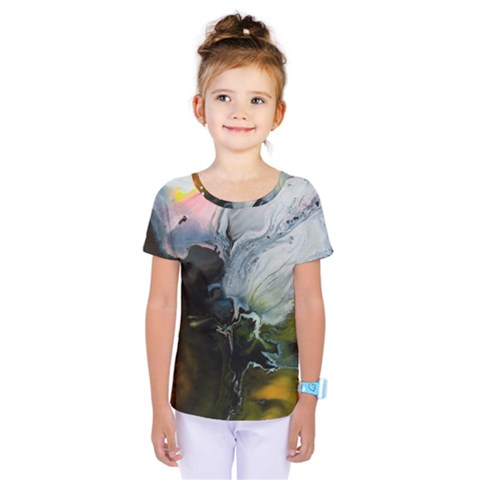 Art Abstract Painting Abstract Kids  One Piece Tee by Wegoenart