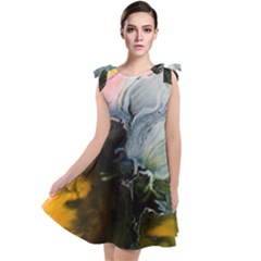 Art Abstract Painting Abstract Tie Up Tunic Dress by Wegoenart