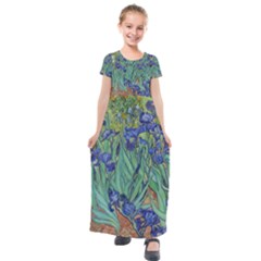 Antique Art Artwork Bloom Blooming Kids  Short Sleeve Maxi Dress by Wegoenart