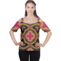 Kaleidoscope Art Pattern Ornament Cutout Shoulder Tee View1