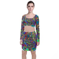 Mandala Star Interlocked Top And Skirt Sets by Wegoenart