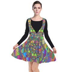 Mandala Star Interlocked Plunge Pinafore Dress by Wegoenart