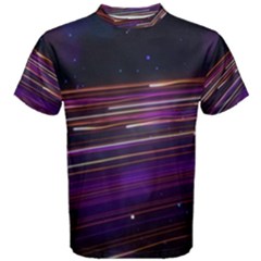 Abstract Cosmos Space Particle Men s Cotton Tee by Wegoenart