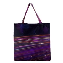 Abstract Cosmos Space Particle Grocery Tote Bag by Wegoenart