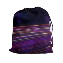 Abstract Cosmos Space Particle Drawstring Pouch (xxl) by Wegoenart