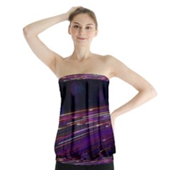 Abstract Cosmos Space Particle Strapless Top by Wegoenart