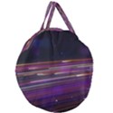 Abstract Cosmos Space Particle Giant Round Zipper Tote View1