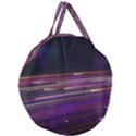 Abstract Cosmos Space Particle Giant Round Zipper Tote View2