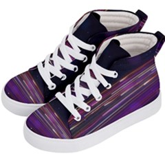 Abstract Cosmos Space Particle Kid s Hi-top Skate Sneakers by Wegoenart