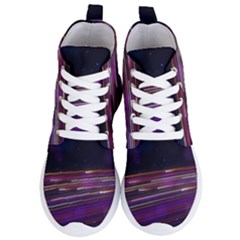 Abstract Cosmos Space Particle Women s Lightweight High Top Sneakers by Wegoenart