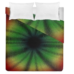 Sunflower Digital Flower Black Hole Duvet Cover Double Side (queen Size) by Wegoenart