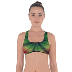 Sunflower Digital Flower Black Hole Got No Strings Sports Bra by Wegoenart