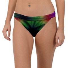 Sunflower Digital Flower Black Hole Band Bikini Bottom by Wegoenart