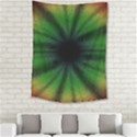 Sunflower Digital Flower Black Hole Medium Tapestry View2