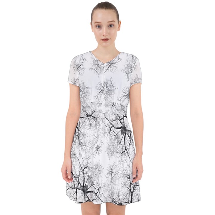 Tree Knots Bark Kaleidoscope Adorable in Chiffon Dress