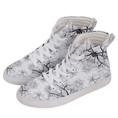 Tree Knots Bark Kaleidoscope Men s Hi-top Skate Sneakers by Wegoenart