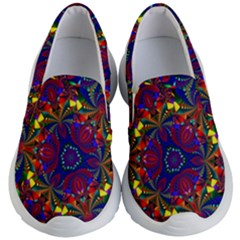 Kaleidoscope Pattern Ornament Kid s Lightweight Slip Ons by Wegoenart