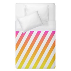 Abstract Lines Mockup Oblique Duvet Cover (single Size) by Wegoenart