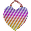 Abstract Lines Mockup Oblique Giant Heart Shaped Tote View1