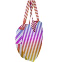 Abstract Lines Mockup Oblique Giant Heart Shaped Tote View4