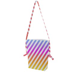 Abstract Lines Mockup Oblique Folding Shoulder Bag by Wegoenart